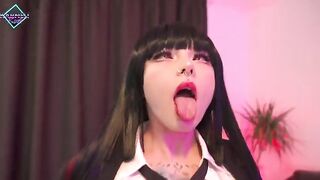 Karneli Bandi cums in the hole of Yumeko Jabami with hot sperm