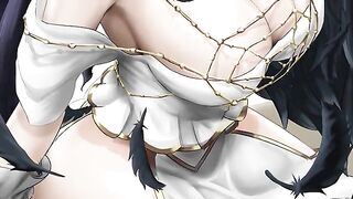 Overlord Albedo’s edge play and domination in a hentai JOI scene