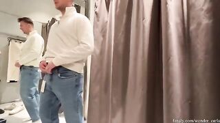 We love shopping and we love to have sex in the fitting room...we were almost caught