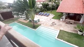 Beach sex with a stranger, hard fuck in the hotel room