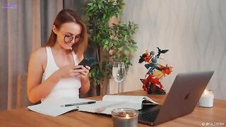 The Spanish lesson ends up as a squirt show