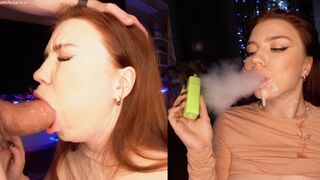 A cute 18-year-old girl made a video for a smoking fetish website
