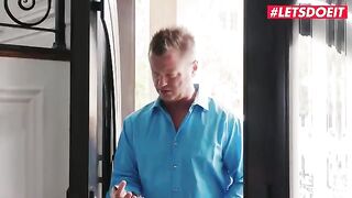 A rich guy fucks the hot girl Karlee Grey and her girlfriends in a steamy scene