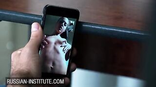 A hot call to the boyfriend from a stunning 18-year-old