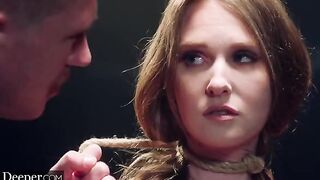 Ashley Lane gets bound and fucked in a hardcore scene
