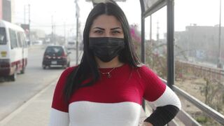 A huge ass Venezuelan girl trying her first cock in Peru