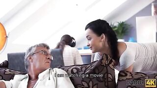 Old guy fucked his son's cute girlfriend Erica Black
