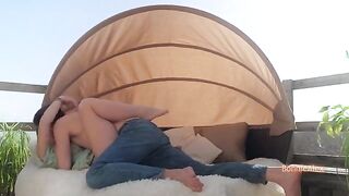 Passionate couple over 30, enjoying intimate homemade sex