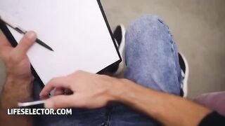 Sporty Latina babe Veronica Leal gets banged at casting
