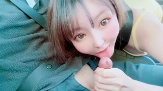 A juicy girl got fucked by a guy in his car on the street