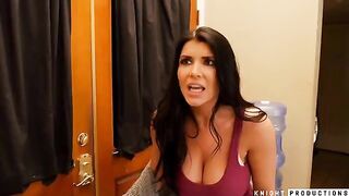 Romi Rain and Brad Knight make up and fuck hard