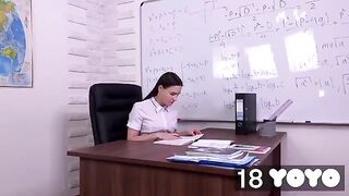 I dreamed of fucking my teacher, so I did it in his chair