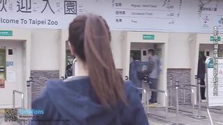 A couple enjoys real sex during their trip to Taipei