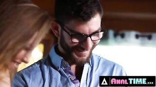 Hotwife Britney Amber gets her ass gapped by a sly guy in analtime scene