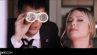 Avery from Deeper watches as her neighbor cheats on her husband with a sexy woman
