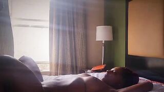 Babe has a beautiful cry and sucks her wet pussy