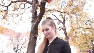 Pick-up casting with petite teen Olivia Sparkle from Public Agent series
