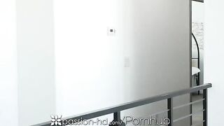 Blonde beauty Blake Blossom gets her face covered with sticky cum