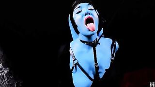 Twi'lek slut training with an alien in a Star Wars parody