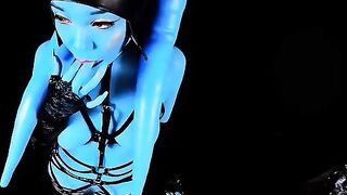 Twi'lek slut training with an alien in a Star Wars parody