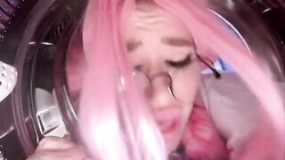 My stupid stepsister got her head stuck in the washer