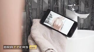 Isabelle Deltore teases Jordi in the shower, then lets him take her hard