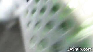 Two Japanese beauties Reika Ichinose and Mio Ozora are getting fucked by a crowd of horny men