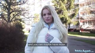 German blonde MILF shot with Public Agent’s camcorder for a hefty sum