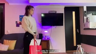 A first-time anal experience for a student, who paid rent with her virginity
