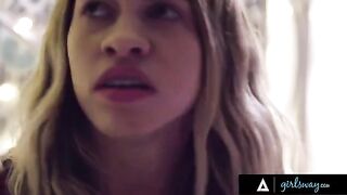 Popular college babe Gia Derza bullied Khloe Kapri, then they fucked