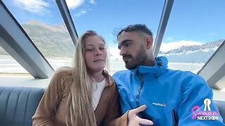 A guy with a rock hard cock woke up this petite babe