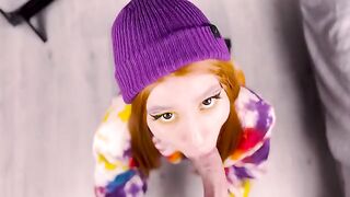 Redhead cutie presented her ass to me after giving a blowjob in stunning 4K