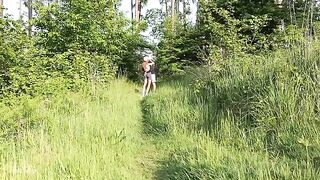 A couple fucked in the forest, captured in raw, real action by Noratheo