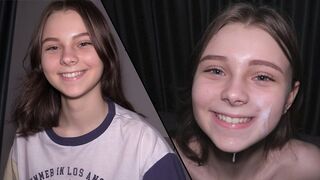 Submissive 18-year-old is used for sex in a hardcore way, matching her cute image