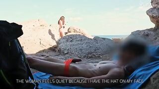 I flashed my dick to a girl on the beach and she came
