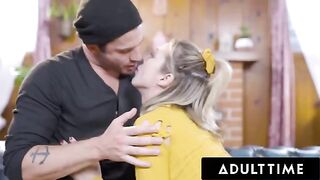 Aiden Ashley gets permission to fuck with her new hot date
