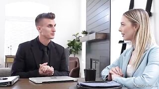 Skinny babe Lily Larimar needs to fuck to get a job