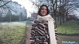 A beautiful European student, Lena Coxx, gets fucked by a stranger on cam