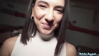 A beautiful European student, Lena Coxx, gets fucked by a stranger on cam