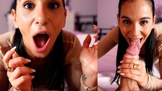 Begging for cum with my big mouth and sloppy skills