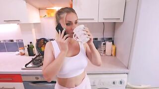 The wife called her friend to her, her husband heard everything