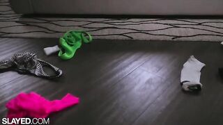 Fit lesbians Vanna and Alexis fuck each other with a dildo