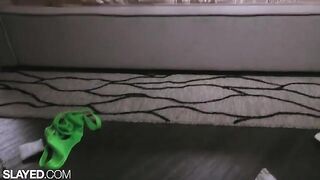 Fit lesbians Vanna and Alexis fuck each other with a dildo