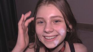 College girl is used as a cum dumpster in an intense encounter