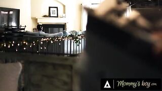 Busty stepmom Rachael Cavalli seduces her stepson by undressing