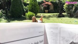 I dressed up in FREUTOY in the garden, and my ass got filled!