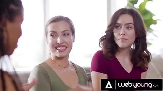 A big city girl has passionate sex with her small town neighbors