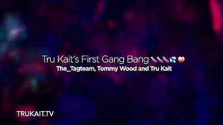 First gang bang experience for sexy Latina tru Kait with huge boobs