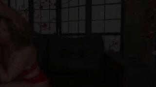 A prostitute received a huge cumshot on her face, it was very hot