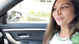 A lucky fan picked up and fucked petite Gianna Dior, a stunning brunette